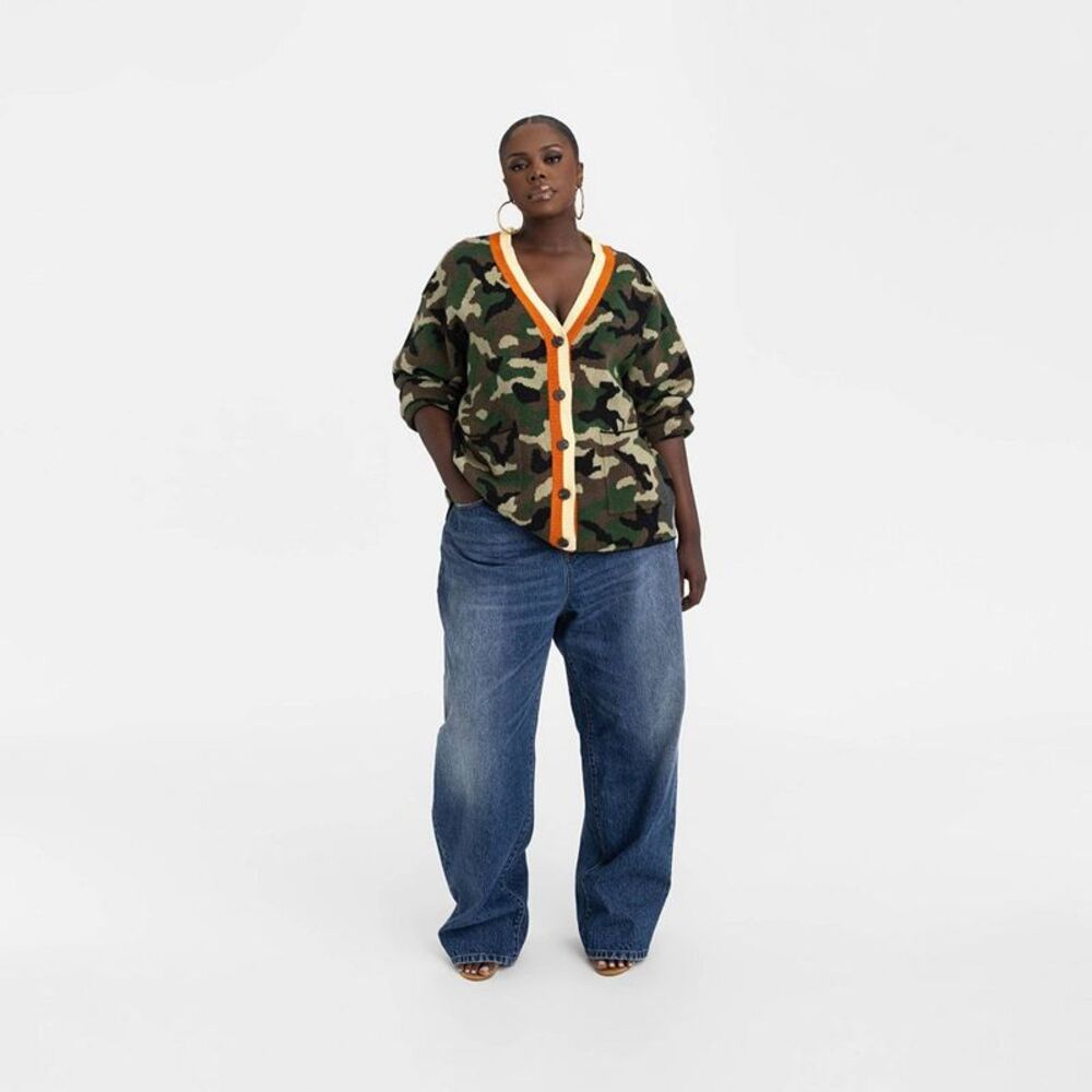 KBB by Kahlana -  Women's 'The Slouchy Cardigan' - Ol Olive - Picture 3 of 3
